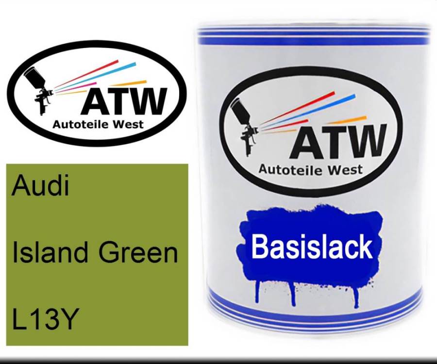 Audi, Island Green, L13Y: 1L Lackdose, von ATW Autoteile West.